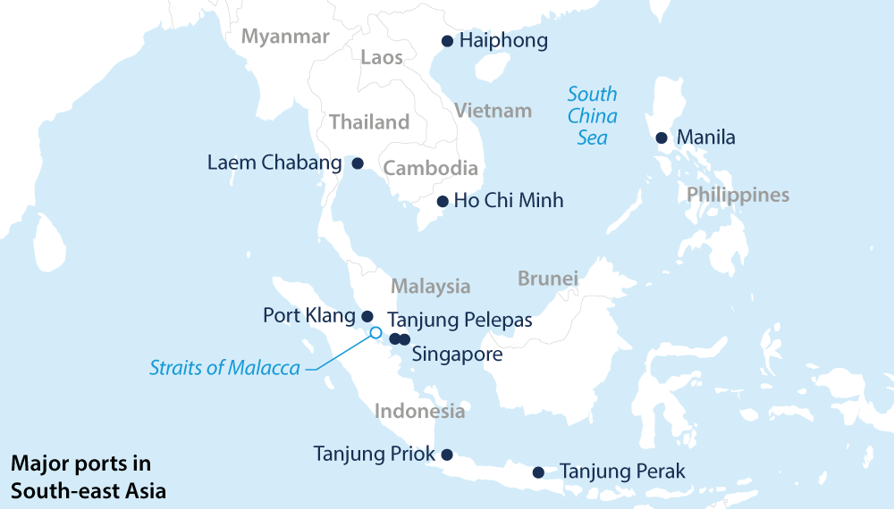 Ports in Southeast Asia 東南アジアの港