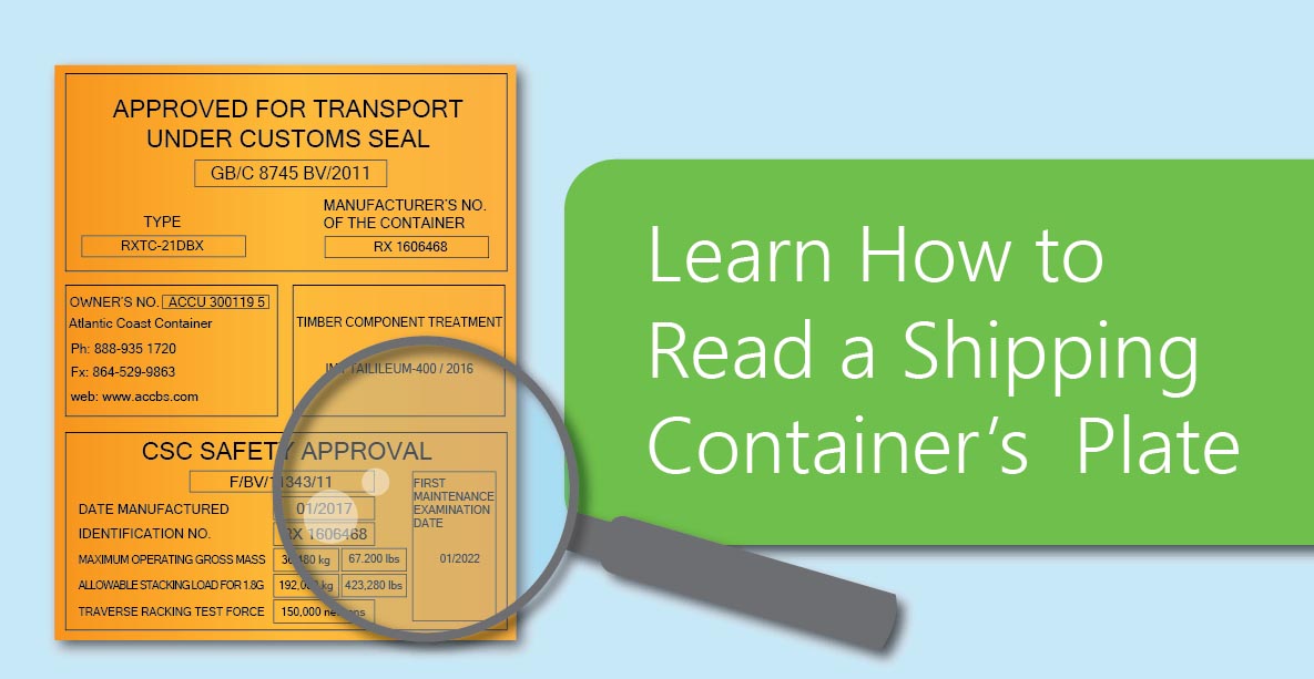 shippping container plate 輸送用コンテナプレート
