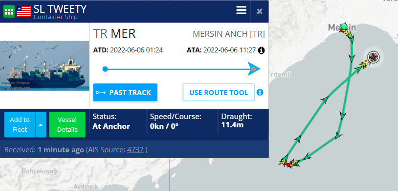 SL TWEETY Container Ship Fire, Turkey_2 SL TWEETY コンテナ船火災、トルコ_2