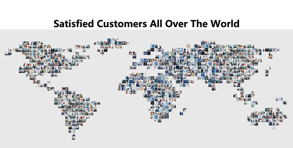 Satisfied Customers All Over The World 世界中の顧客が満足