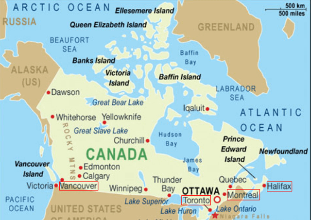 Figure-10-Sea-ports-in-Canada 図-10-カナダの港湾