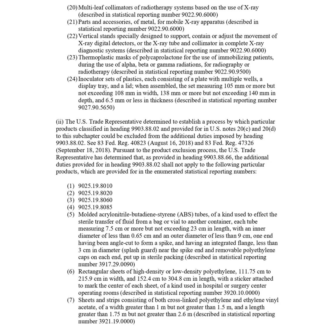 US Extends Tariff Exemptions On Chinese Medical Products_5 米国、中国の医療製品に対する関税免除を延長_5