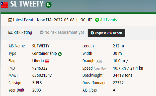 SL TWEETY Container Ship Fire, Turkey_6 SL TWEETY コンテナ船火災、トルコ_6