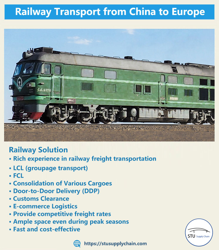 China-Europe Freight Train Service 中国・欧州間の貨物列車サービス
