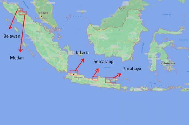 Ports in Southeast Asia-Indonesia 東南アジア・インドネシアの港