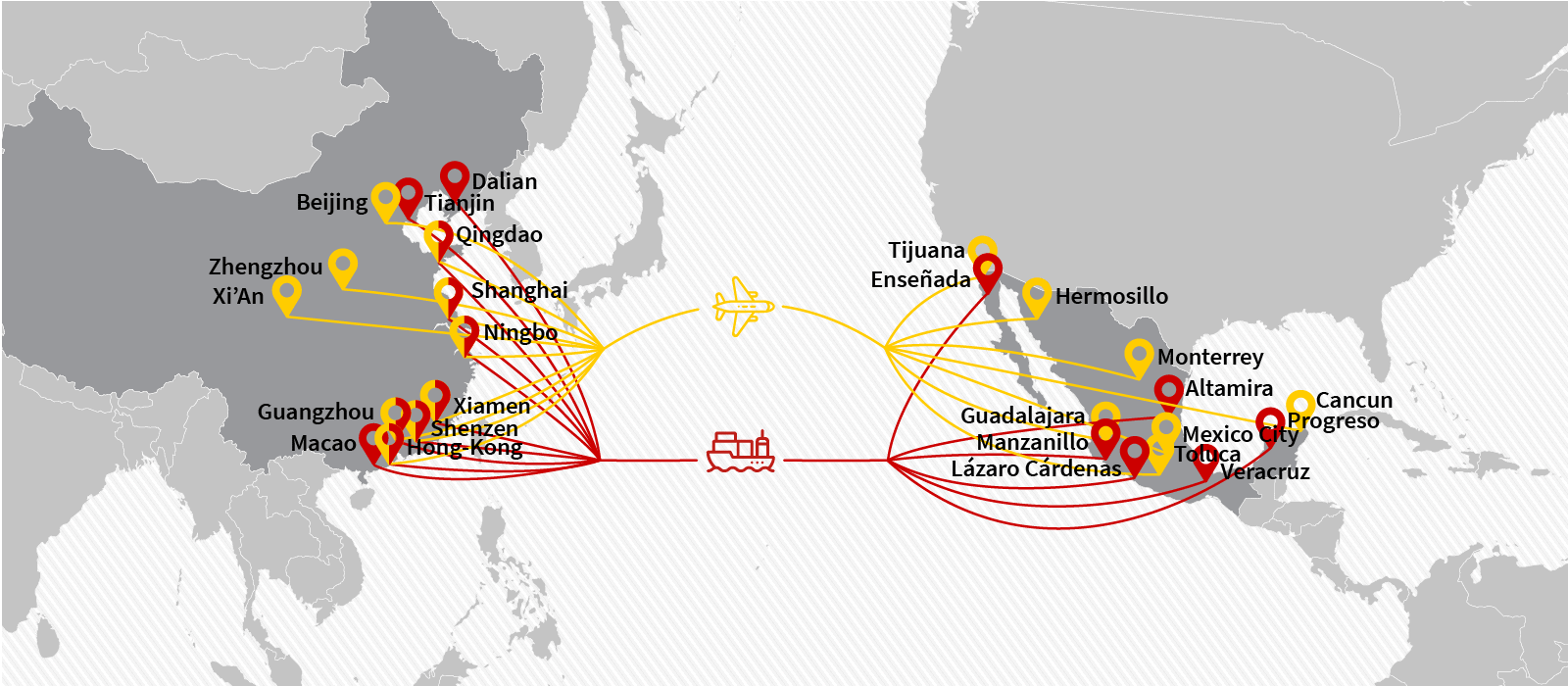 Shipping-from-China-to-Mexico 中国からメキシコへの配送