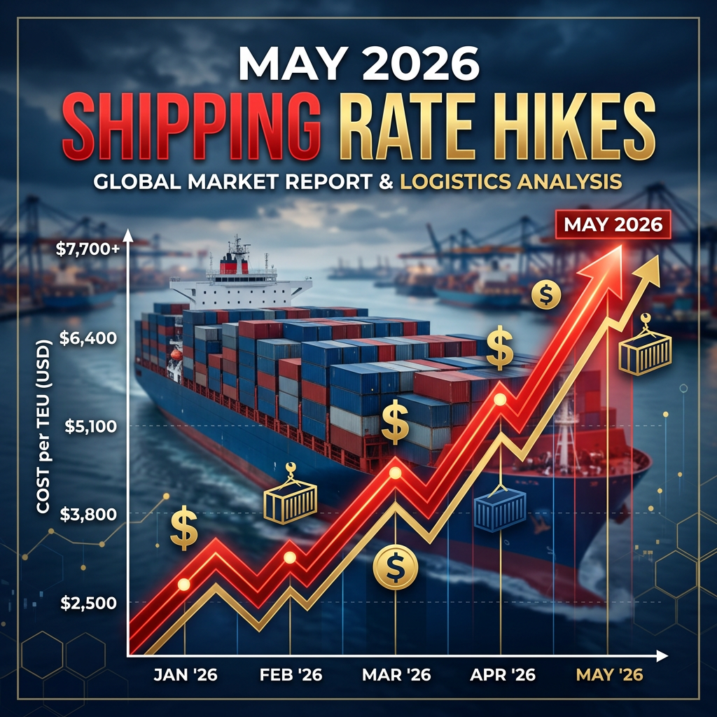 【GRI警報】2026年5月の大幅運賃値上げ：ハパッグ・ロイド、MSC、CMA CGMが発表