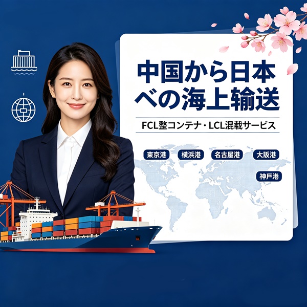 STUサプライチェーン、中国発日本海上輸送サービス、東京港、横浜港、名古屋港、大阪港、神戸港、FCL整コンテナ、LCLコンテナ混載、FBA納品、DDP通関配送、船会社契約物流