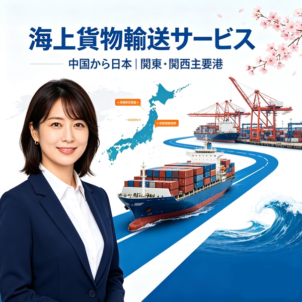 STUサプライチェーン、日本EC向け海上貨物輸送、日本ビジネス女性、FBA倉庫配送、DDPドアツードア、東京港、横浜港、名古屋港、大阪港、神戸港、LCL混載、FCL輸送